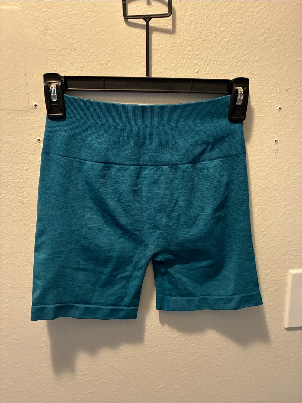 High-Rise Teal Women’s Knit Bike Shorts